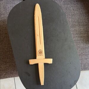 Wooden Toy Sword - Natural Wood Kids Play Sword made in Germany